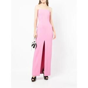 Solace London bysha strapless maxi dress pink